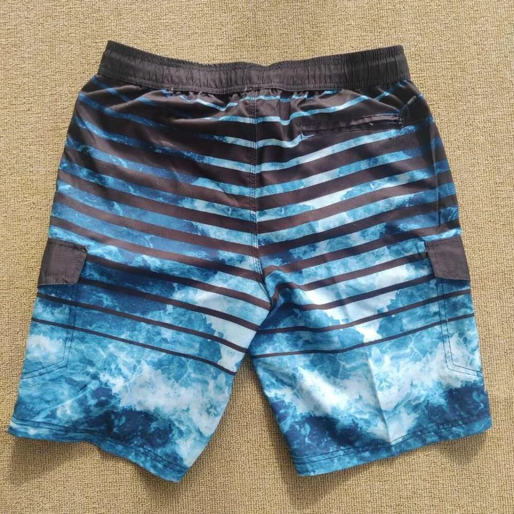 Men's Swim Trunk with Zipper Pocket with Liner - Picture 2 of 4